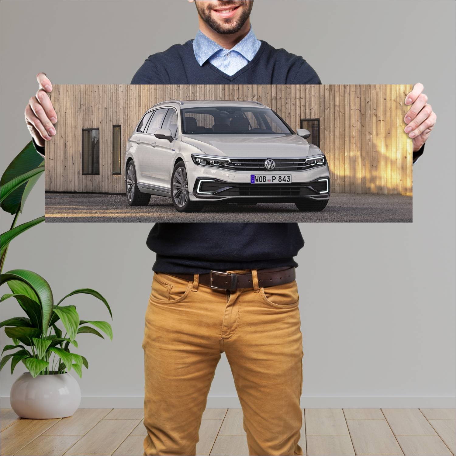 Cuadro grande 30x80cm 2019 volkswagen passat gte v 689 Volkswagen