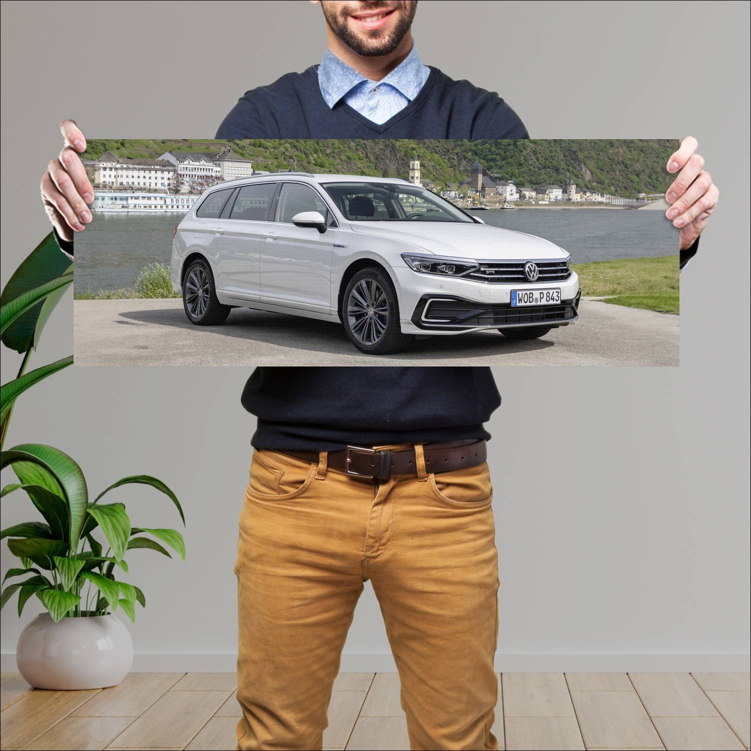 Cuadro grande 30x80cm 2019 volkswagen passat gte v 690 Volkswagen