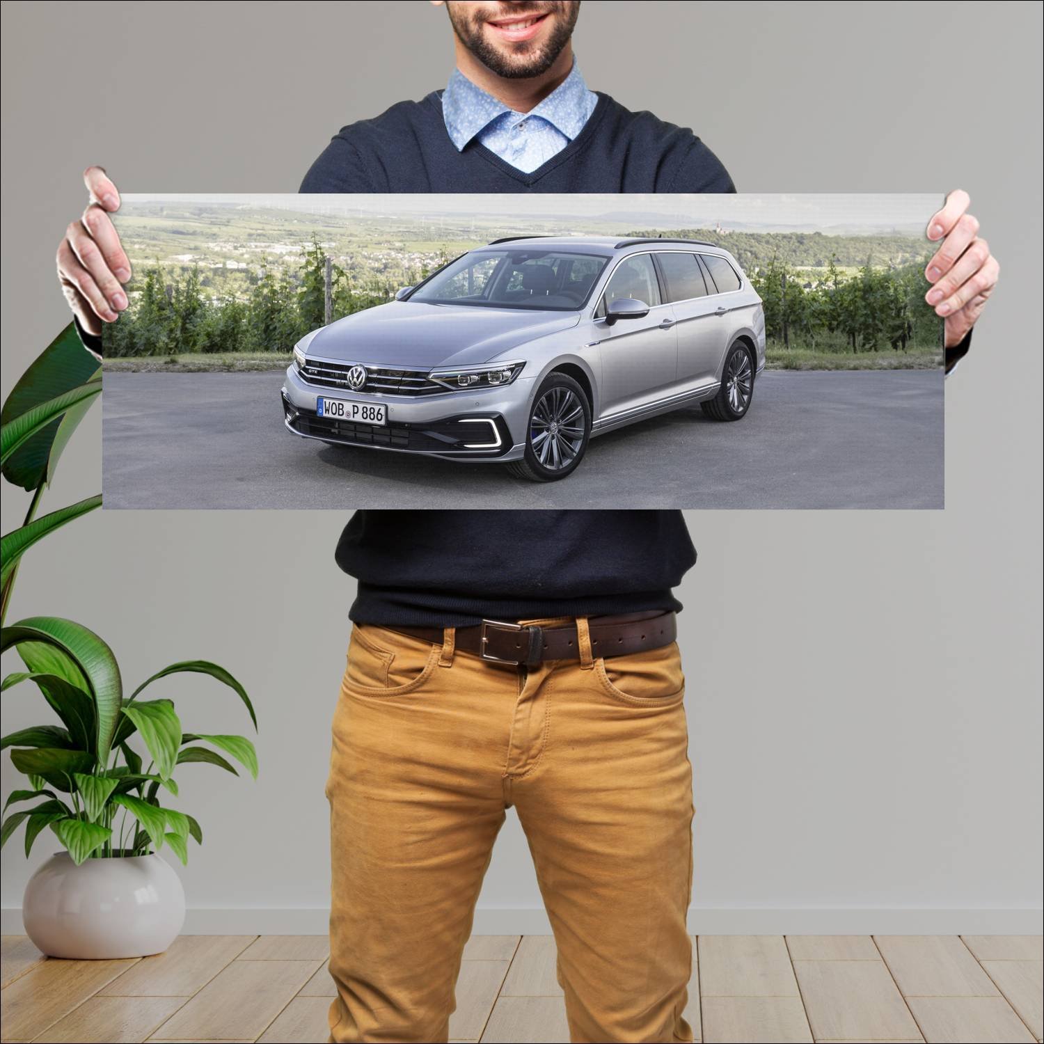 Cuadro grande 30x80cm 2019 volkswagen passat gte v 691 Volkswagen