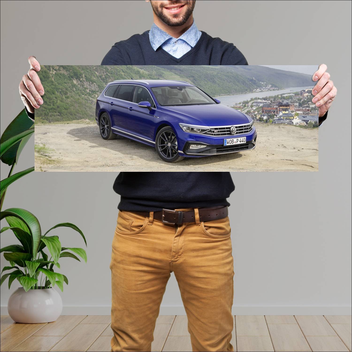 Cuadro grande 30x80cm 2019 volkswagen passat varia 694 Volkswagen