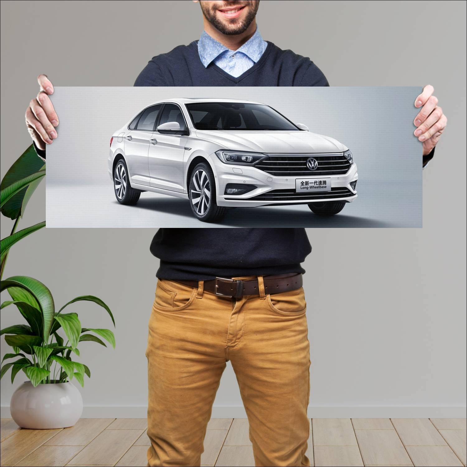 Cuadro grande 30x80cm 2019 volkswagen sagitar Volkswagen
