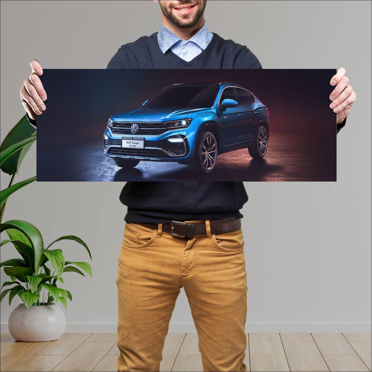Cuadro grande 30x80cm 2019 volkswagen suv coupe co 704 Volkswagen