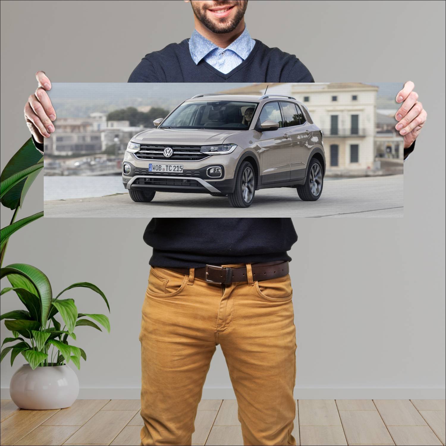 Cuadro grande 30x80cm 2019 volkswagen t cross Volkswagen