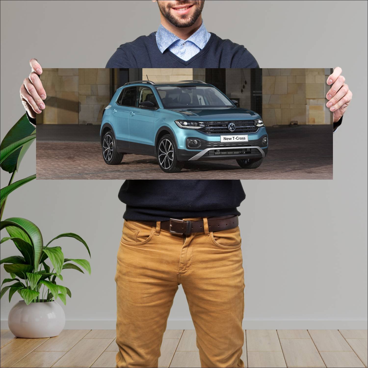 Cuadro grande 30x80cm 2019 volkswagen t cross za 9 714 Volkswagen