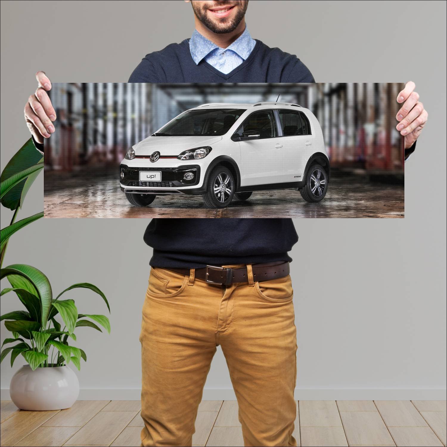 Cuadro grande 30x80cm 2019 volkswagen up xtreme 5 730 Volkswagen