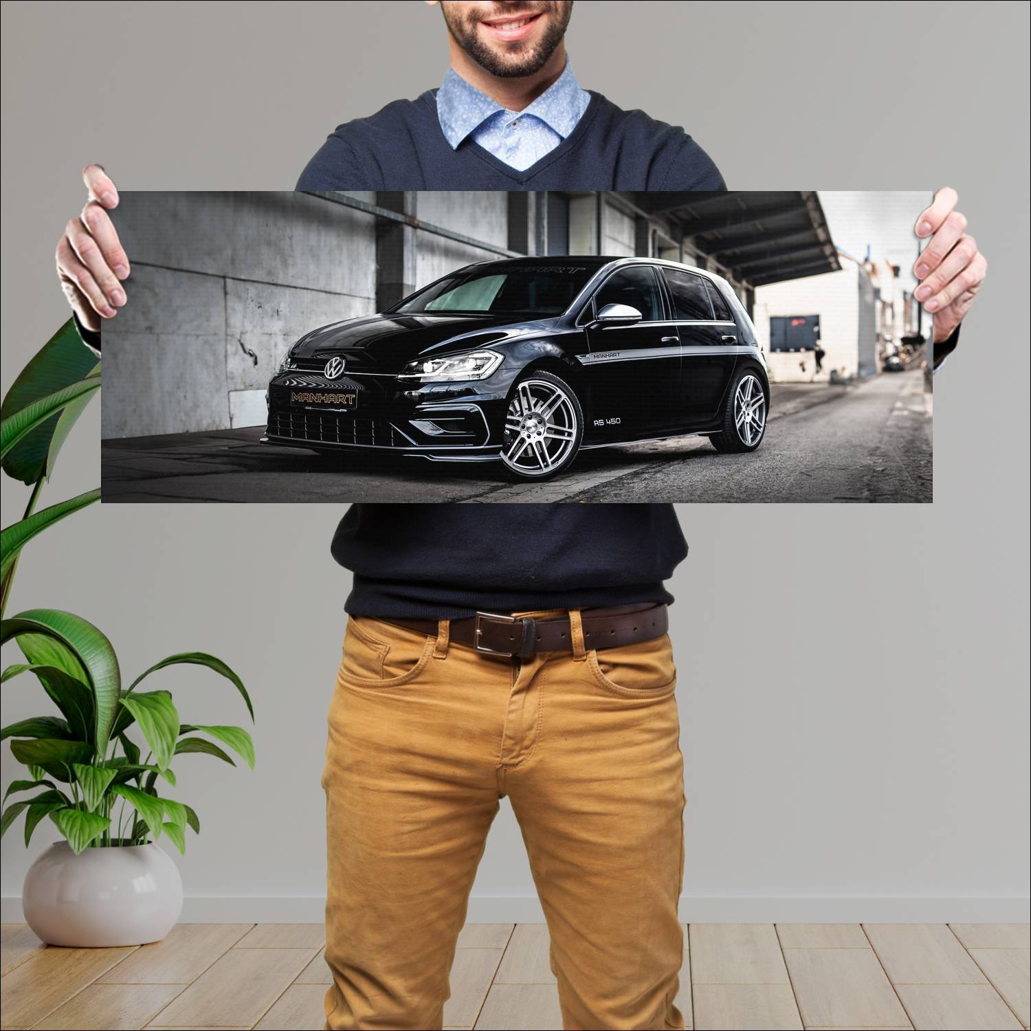 Cuadro grande 30x80cm 2020 manhart golf rs 450 114 732 Volkswagen