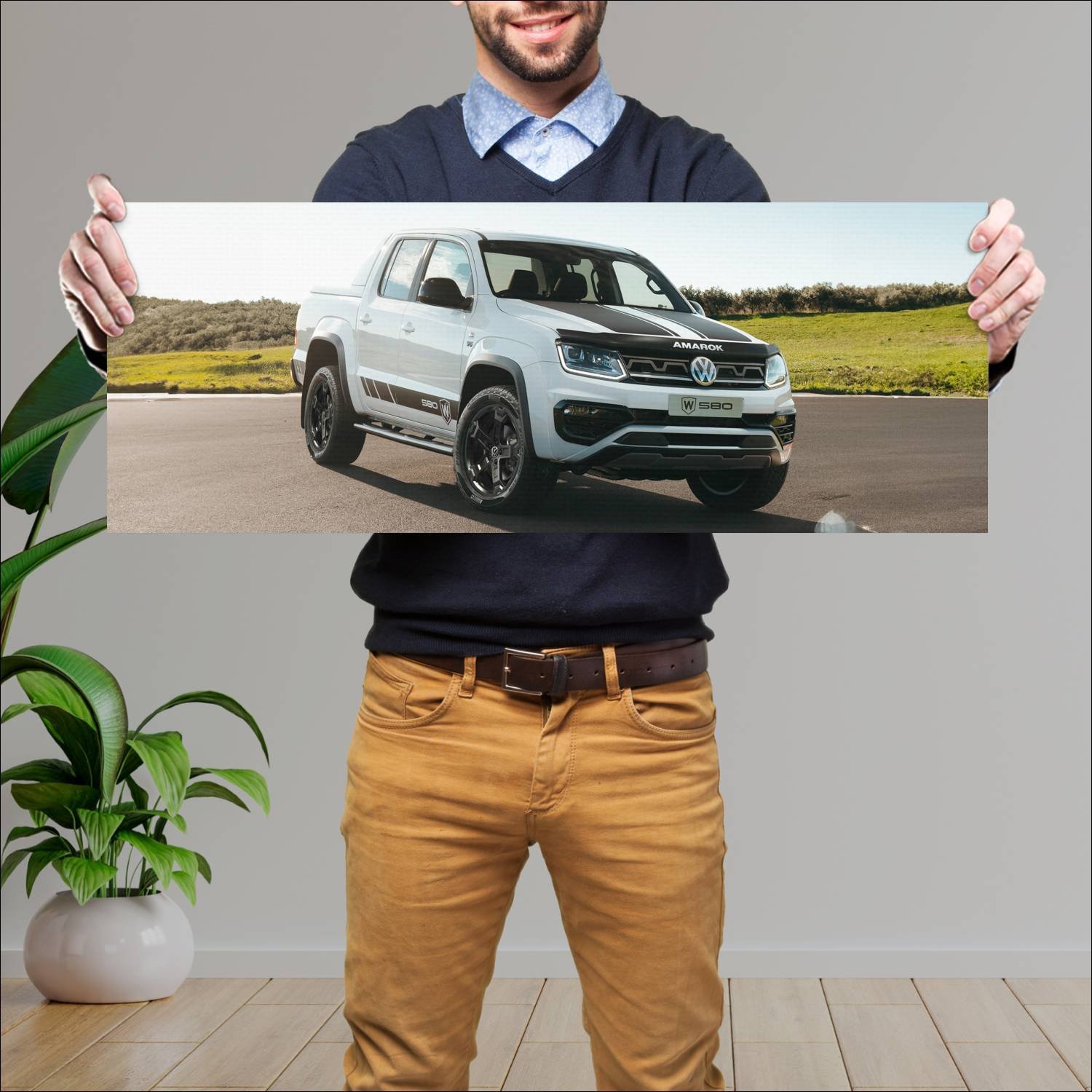 Cuadro grande 30x80cm 2020 volkswagen amarok w580 735 Volkswagen