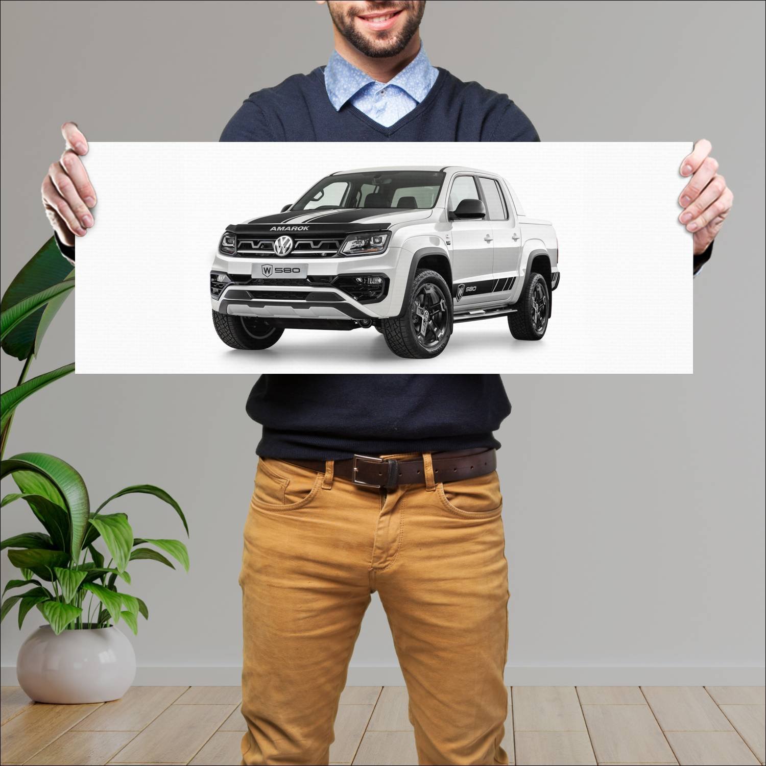 Cuadro grande 30x80cm 2020 volkswagen amarok w580 736 Volkswagen