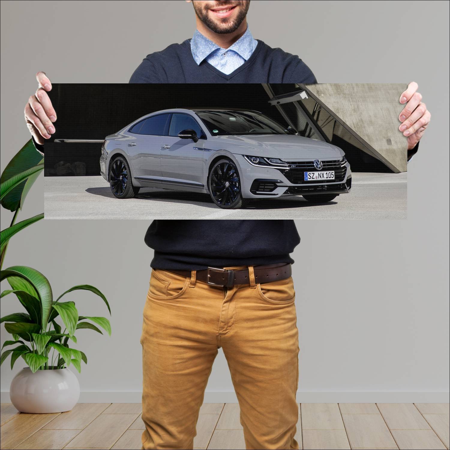 Cuadro grande 30x80cm 2020 volkswagen arteon r lin 743 Volkswagen