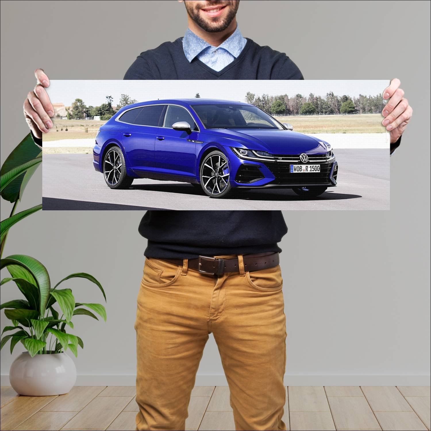 Cuadro grande 30x80cm 2020 volkswagen arteon r sho 747 Volkswagen