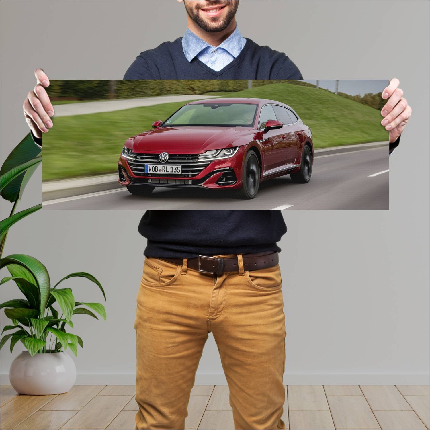Cuadro grande 30x80cm 2020 volkswagen arteon shoot 748 Volkswagen