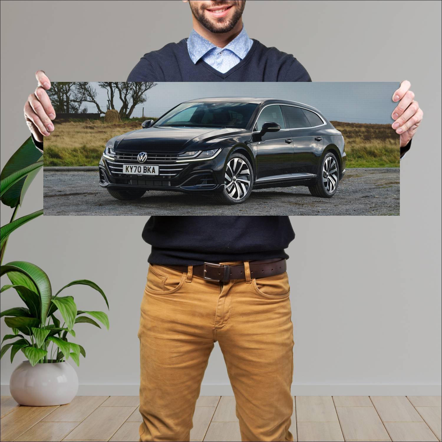 Cuadro grande 30x80cm 2020 volkswagen arteon shoot 750 Volkswagen