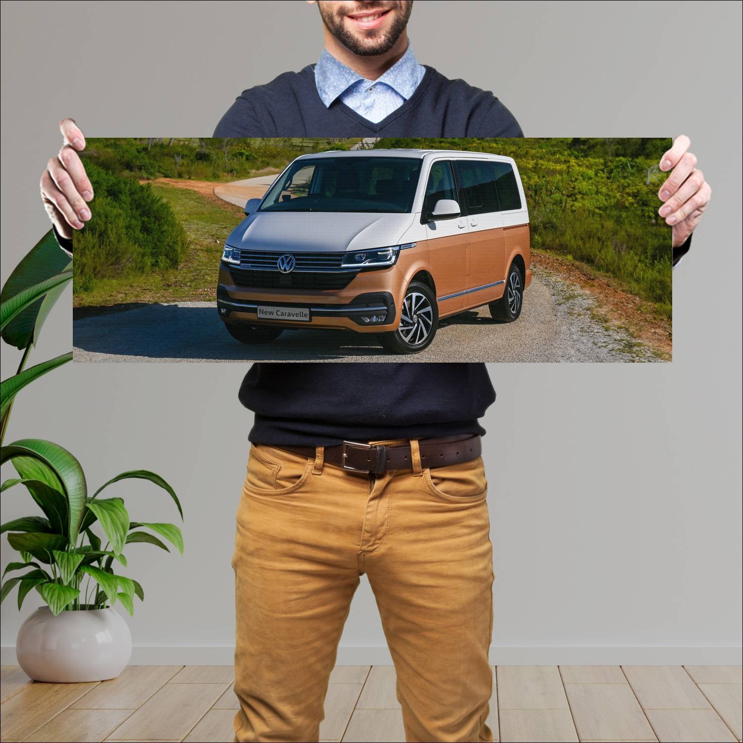 Cuadro grande 30x80cm 2020 volkswagen caravelle za 757 Volkswagen