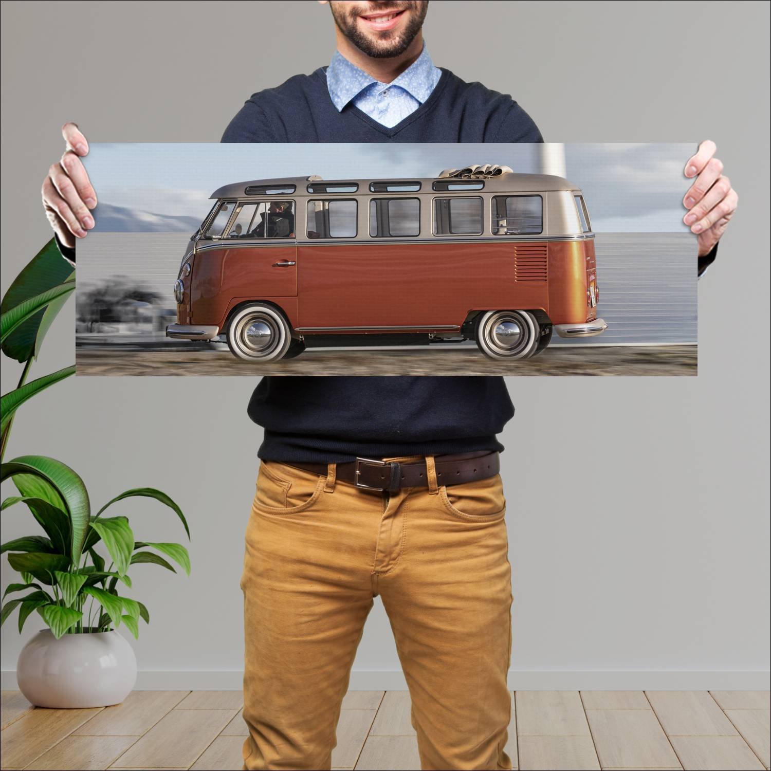 Cuadro grande 30x80cm 2020 volkswagen e bulli conc 759 Volkswagen