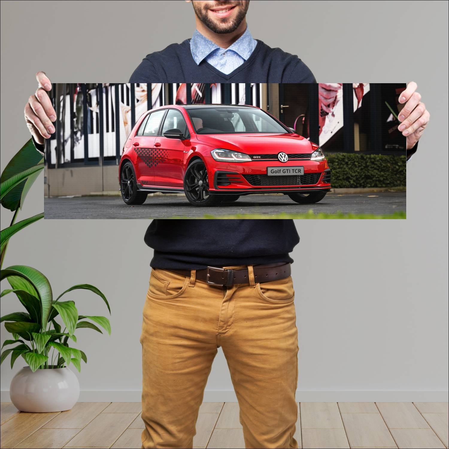Cuadro grande 30x80cm 2020 volkswagen golf gti tcr 779 Volkswagen