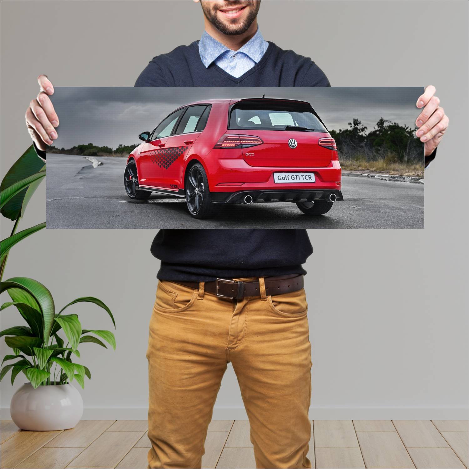 Cuadro grande 30x80cm 2020 volkswagen golf gti tcr 780 Volkswagen