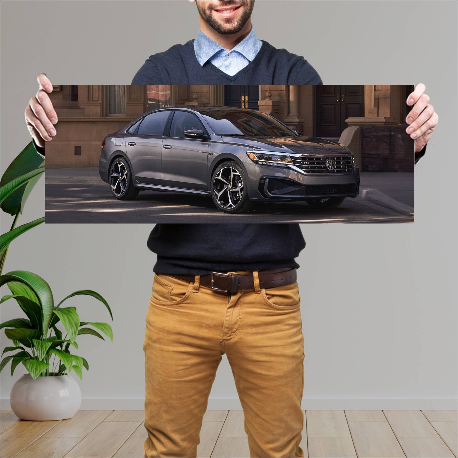 Cuadro grande 30x80cm 2020 volkswagen passat r lin 803 Volkswagen