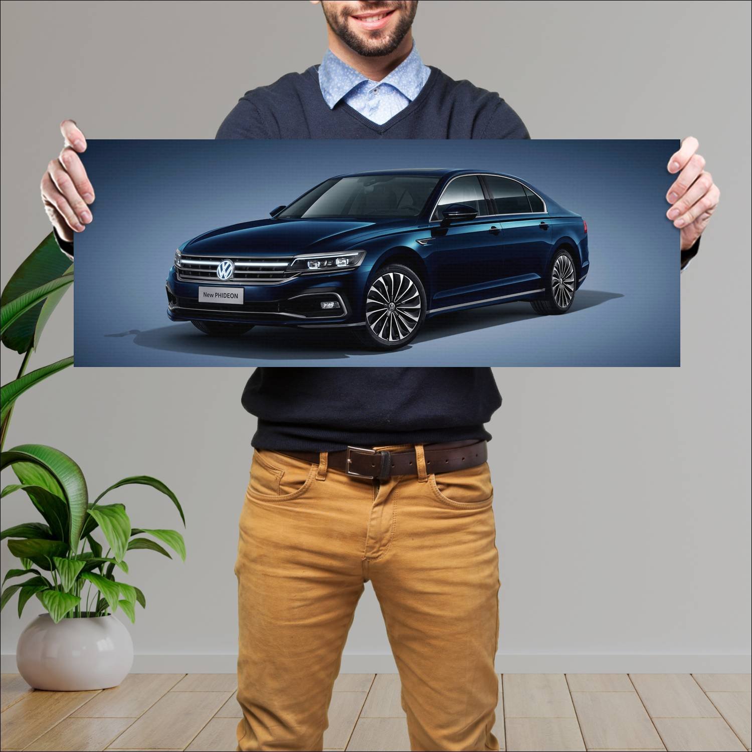 Cuadro grande 30x80cm 2020 volkswagen phideon Volkswagen