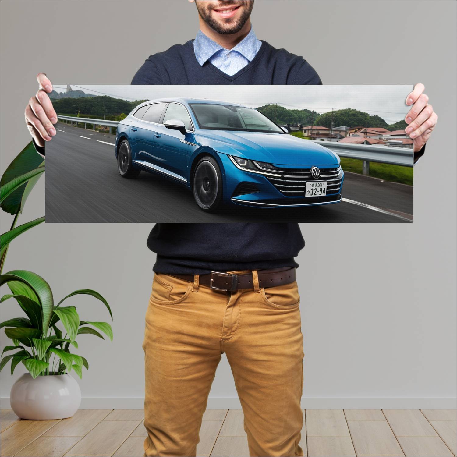 Cuadro grande 30x80cm 2021 volkswagen arteon shoot 845 Volkswagen