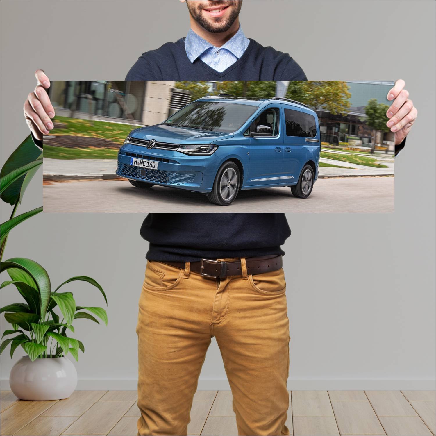 Cuadro grande 30x80cm 2021 volkswagen caddy move 1 852 Volkswagen