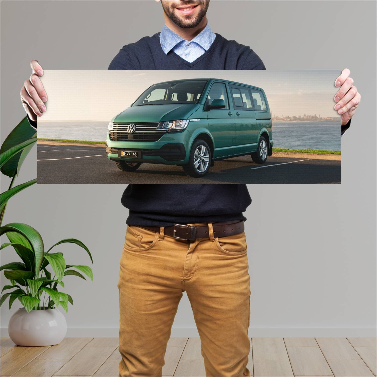 Cuadro grande 30x80cm 2021 volkswagen multivan au 900 Volkswagen