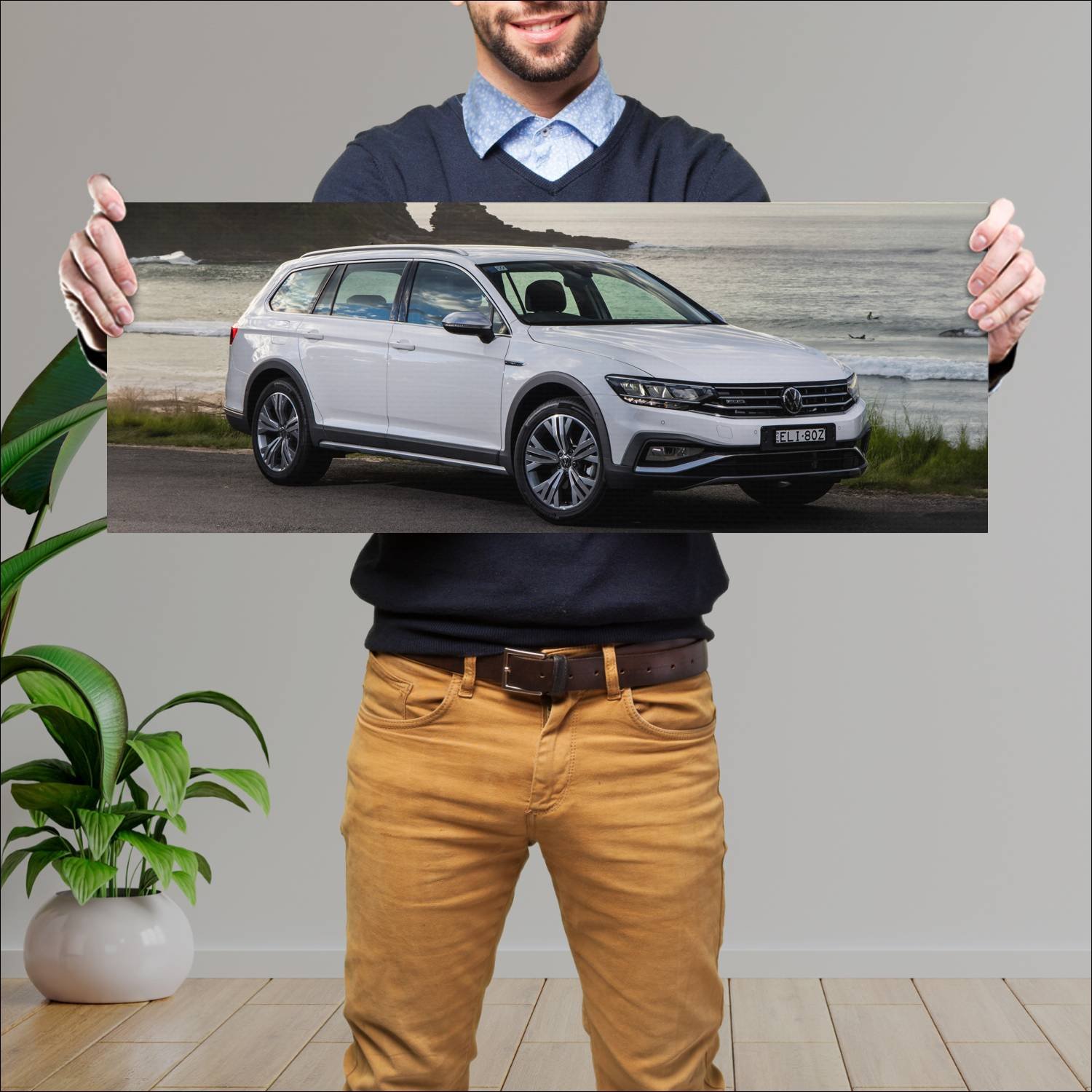 Cuadro grande 30x80cm 2021 volkswagen passat alltr 904 Volkswagen