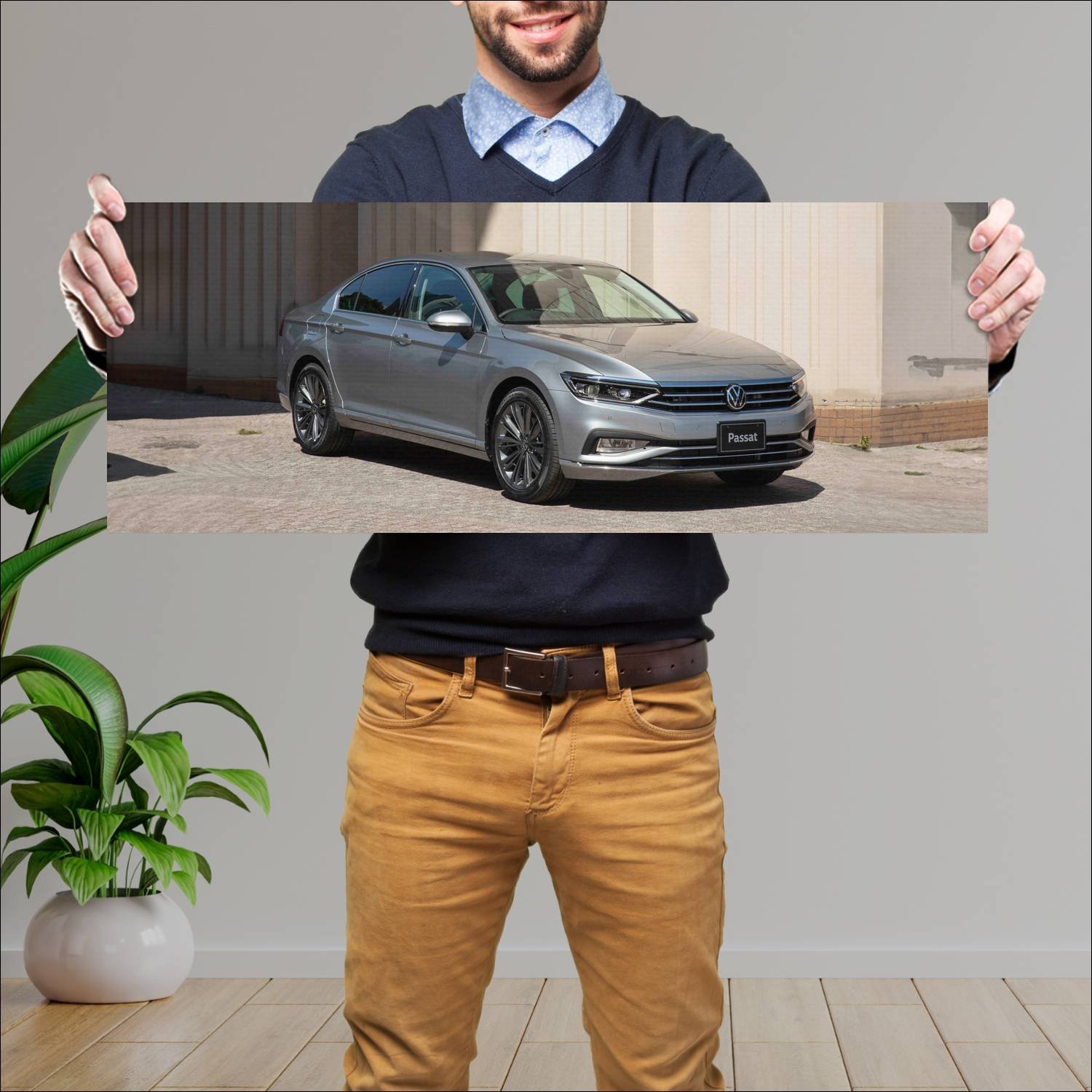 Cuadro grande 30x80cm 2021 volkswagen passat jp 10 906 Volkswagen