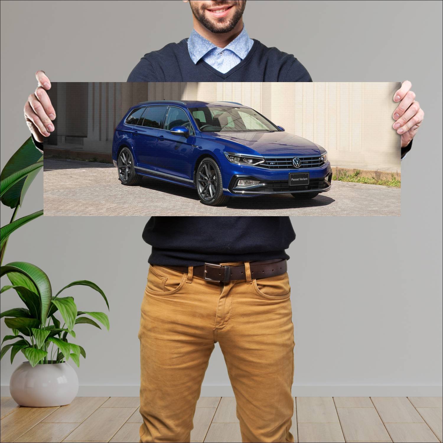 Cuadro grande 30x80cm 2021 volkswagen passat varia 909 Volkswagen