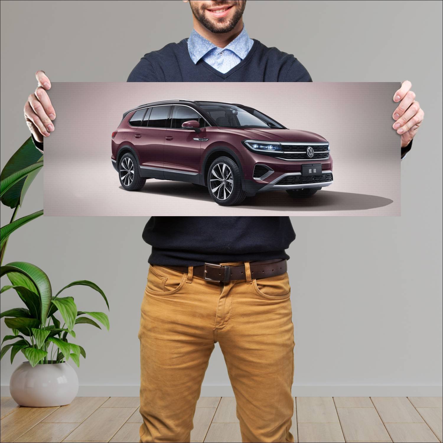 Cuadro grande 30x80cm 2021 volkswagen talagon Volkswagen