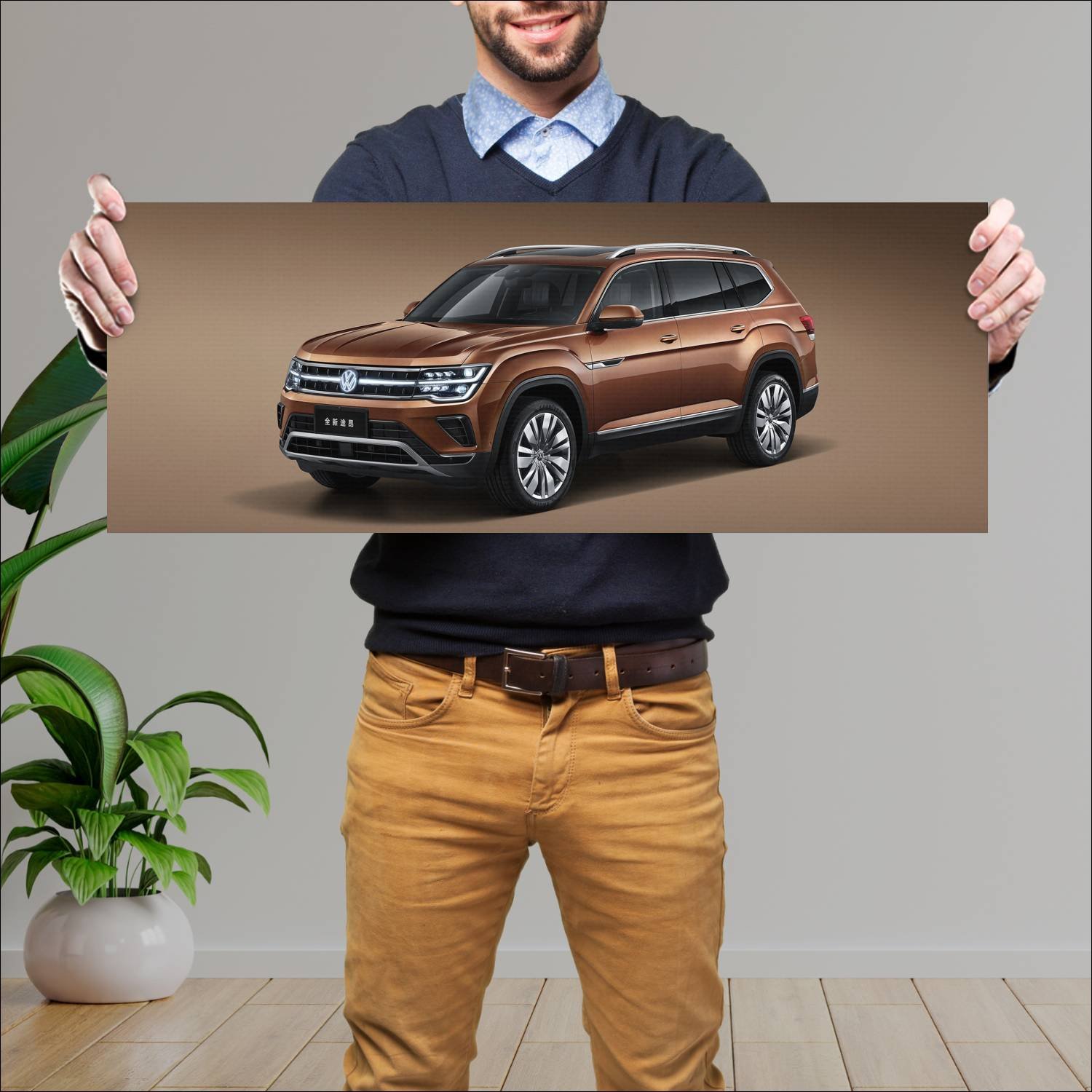 Cuadro grande 30x80cm 2021 volkswagen teramont cn 927 Volkswagen