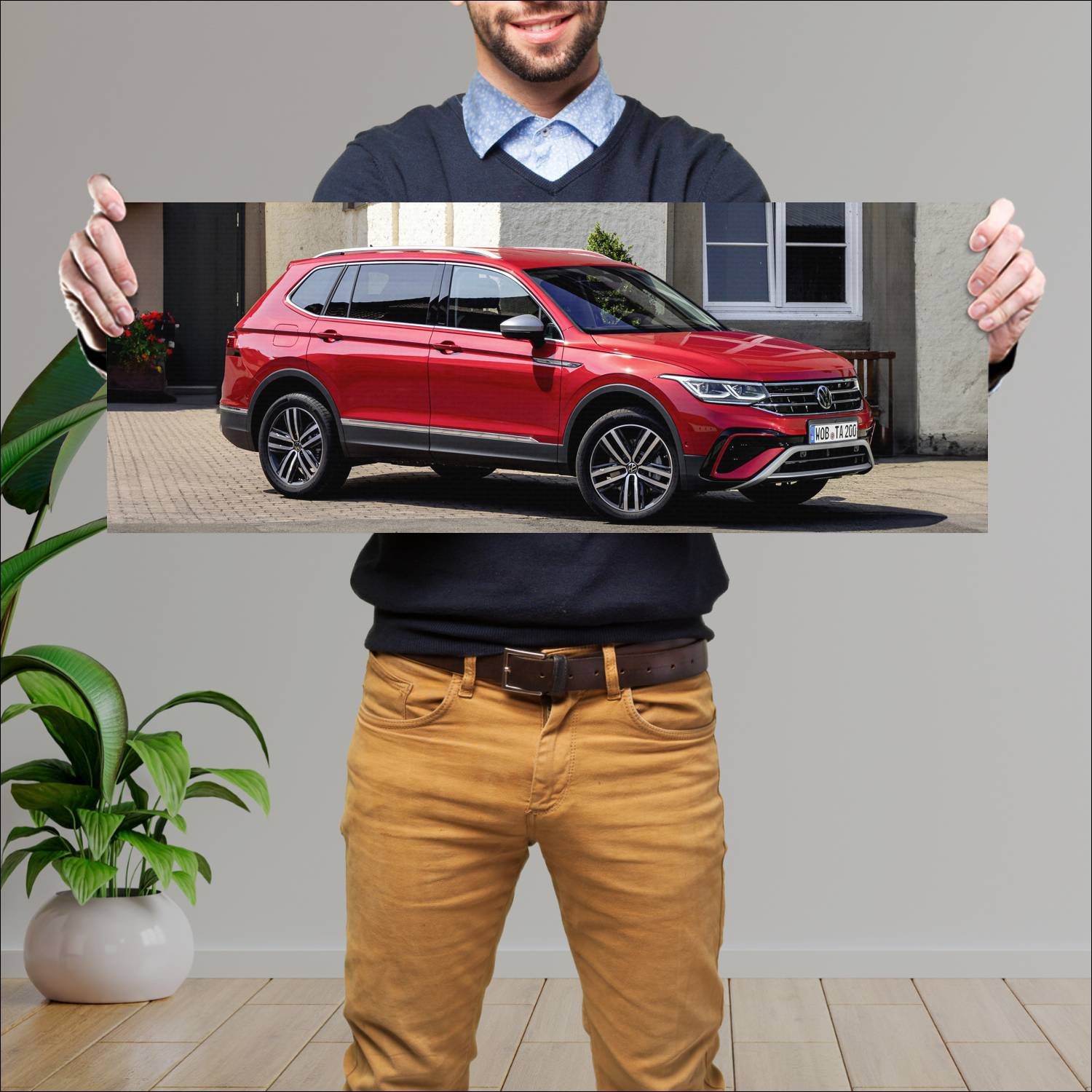 Cuadro grande 30x80cm 2021 volkswagen tiguan allsp 929 Volkswagen