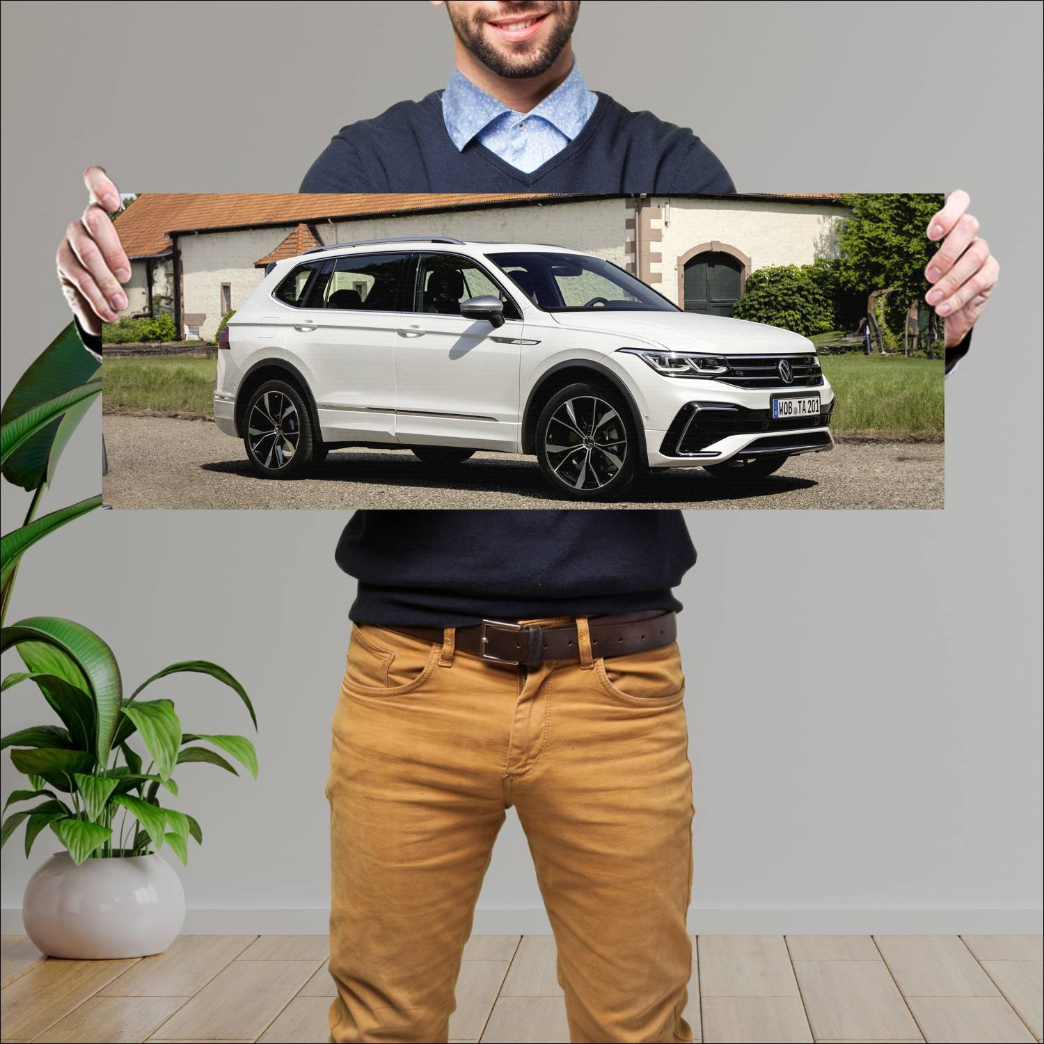 Cuadro grande 30x80cm 2021 volkswagen tiguan allsp 930 Volkswagen