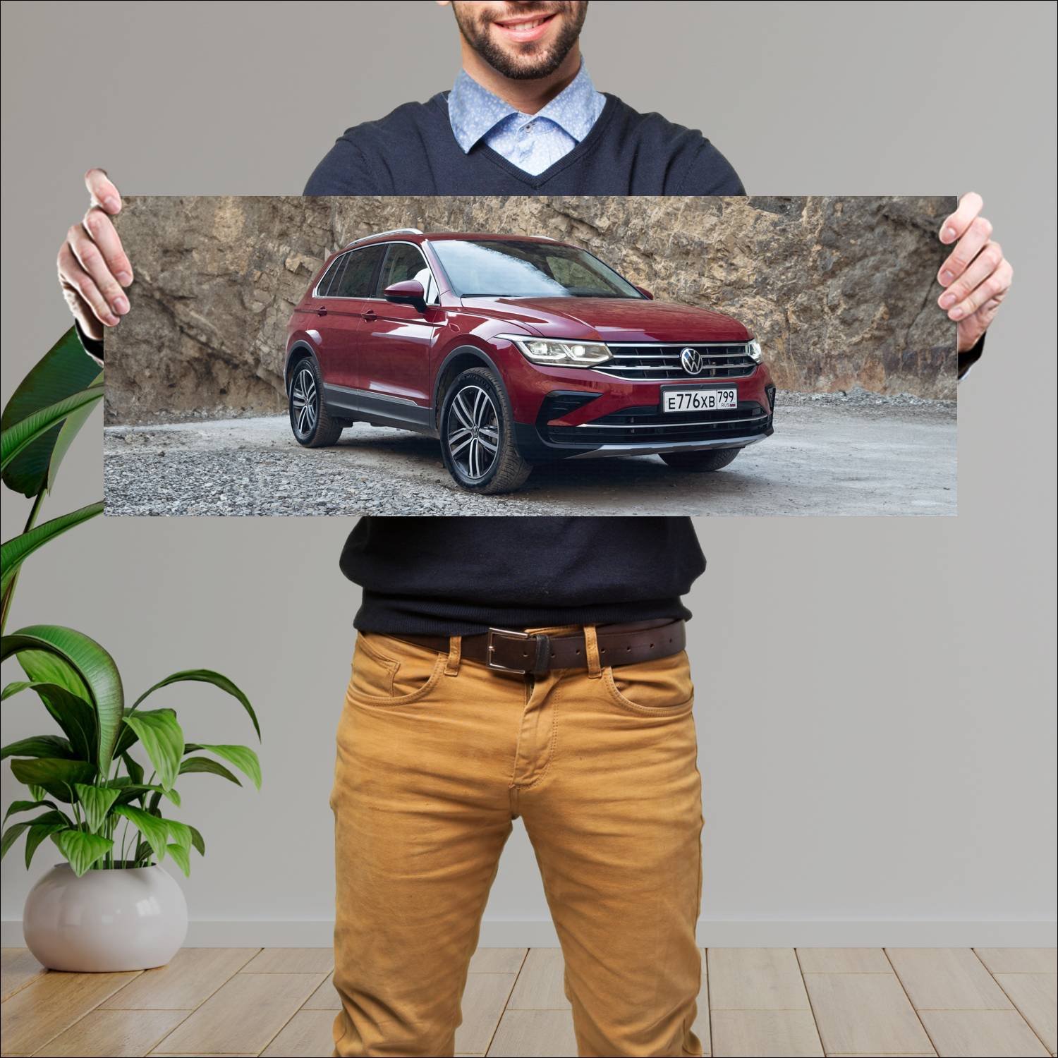 Cuadro grande 30x80cm 2021 volkswagen tiguan ru 10 944 Volkswagen