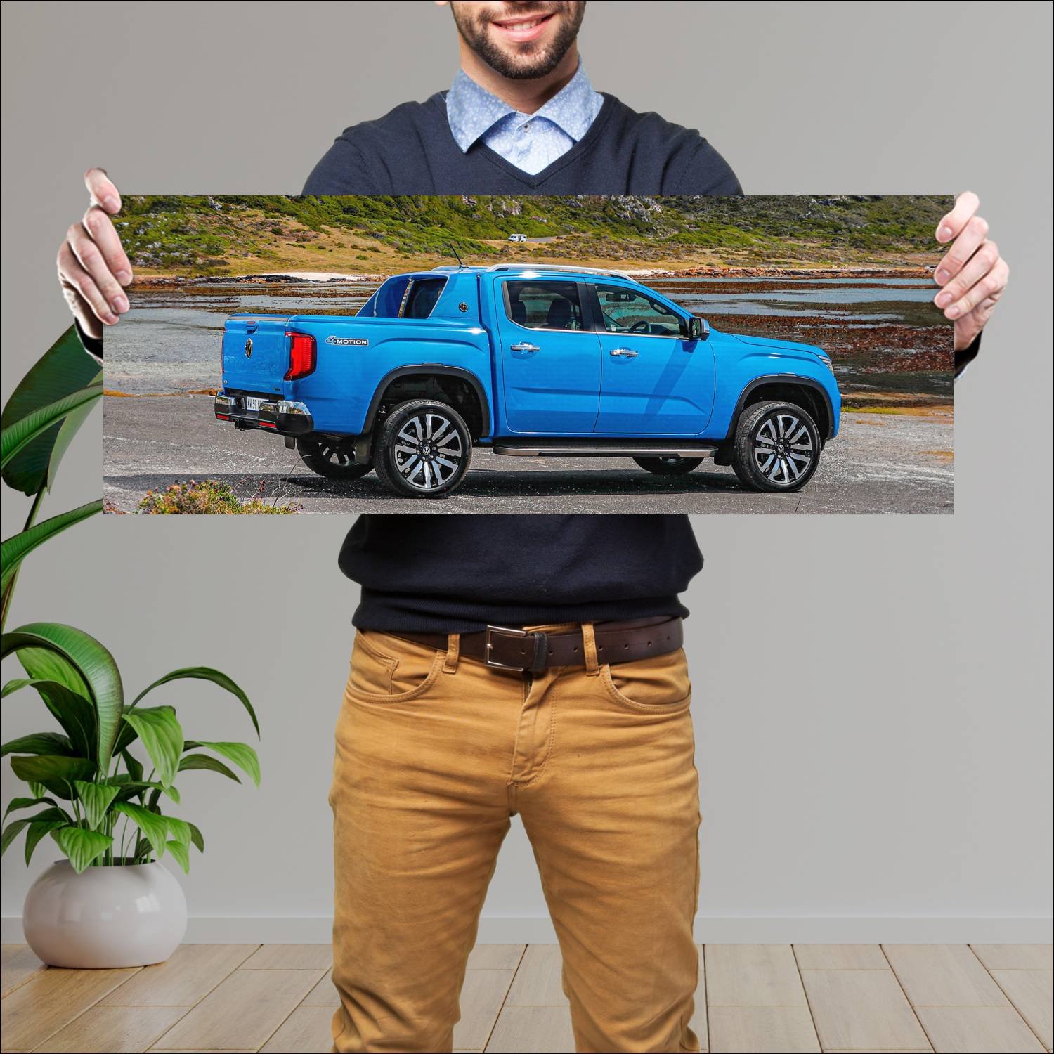 Cuadro grande 30x80cm 2022 volkswagen amarok v6 av 950 Volkswagen