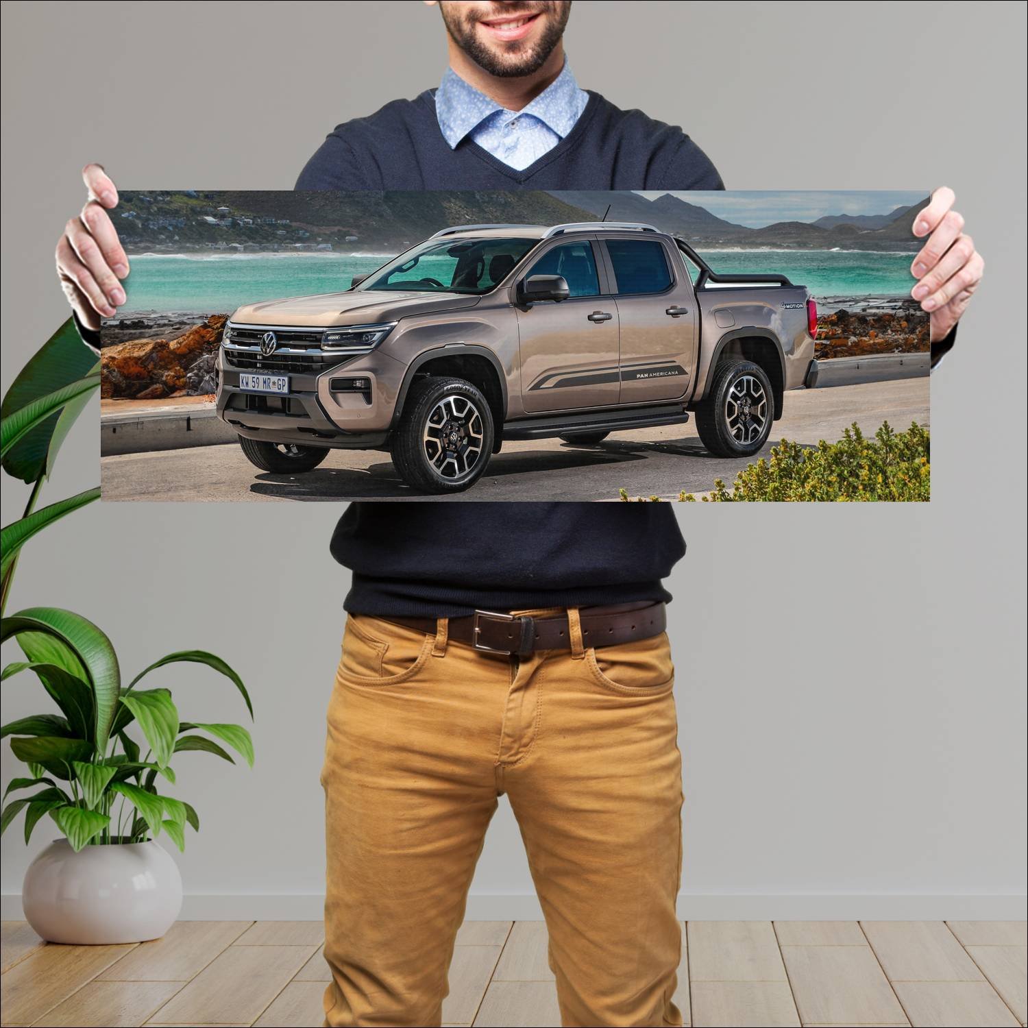 Cuadro grande 30x80cm 2022 volkswagen amarok v6 pa 953 Volkswagen