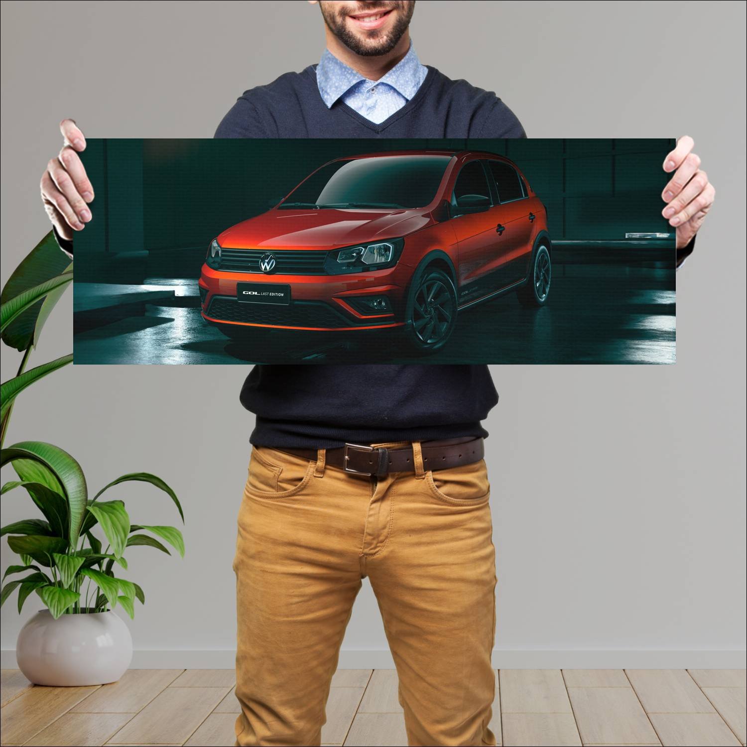 Cuadro grande 30x80cm 2022 volkswagen gol last edi 958 Volkswagen