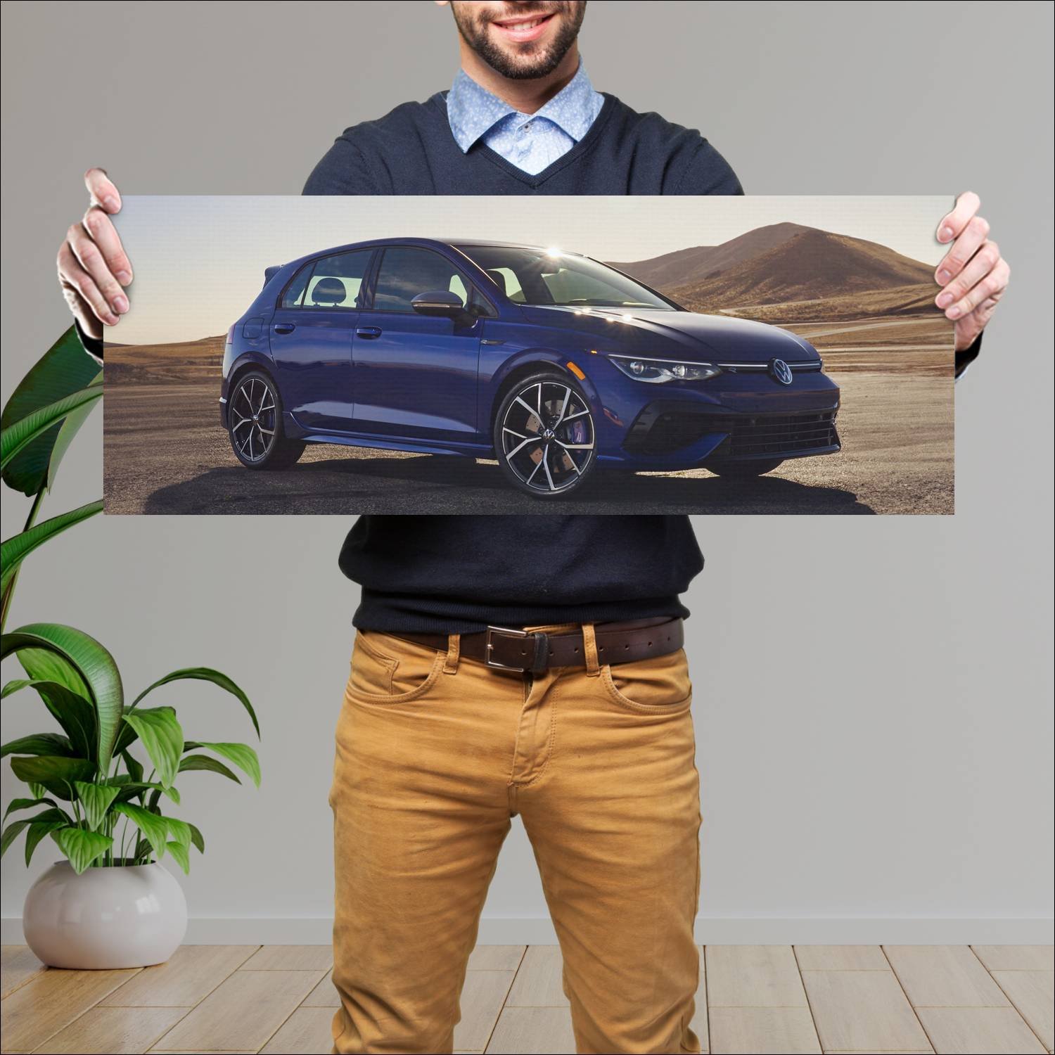 Cuadro grande 30x80cm 2022 volkswagen golf r us 10 968 Volkswagen