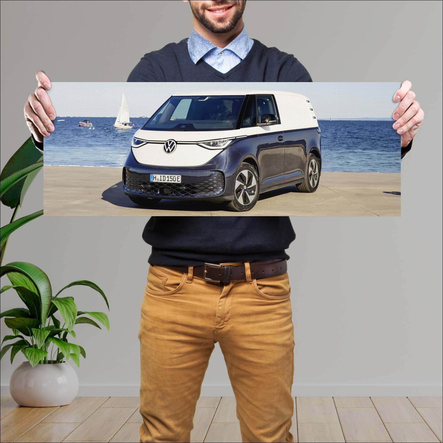 Cuadro grande 30x80cm 2022 volkswagen id buzz carg 984 Volkswagen