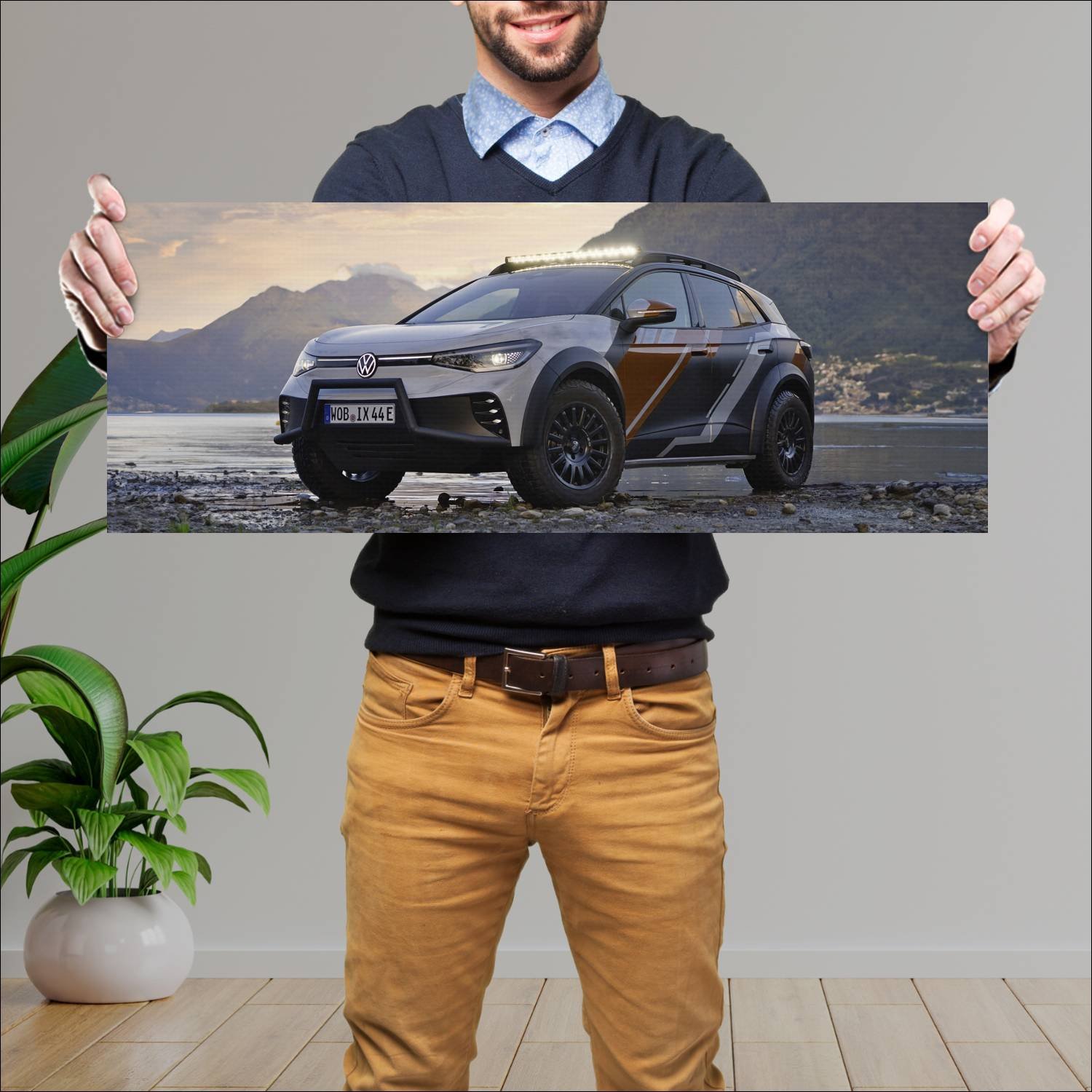Cuadro grande 30x80cm 2022 volkswagen id xtreme co 987 Volkswagen