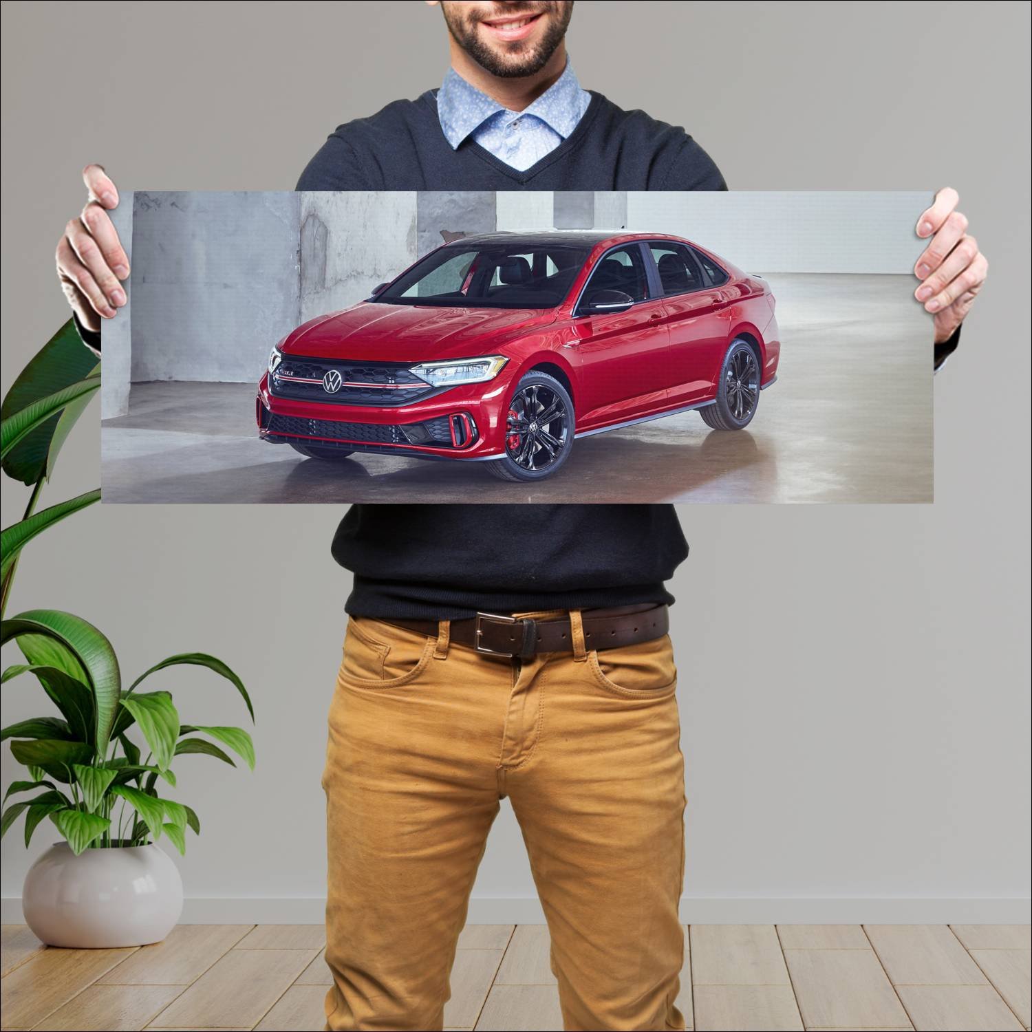 Cuadro grande 30x80cm 2022 volkswagen jetta gli 10 990 Volkswagen