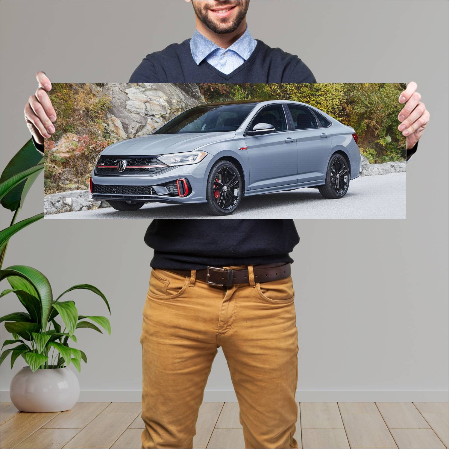 Cuadro grande 30x80cm 2022 volkswagen jetta gli 10 991 Volkswagen