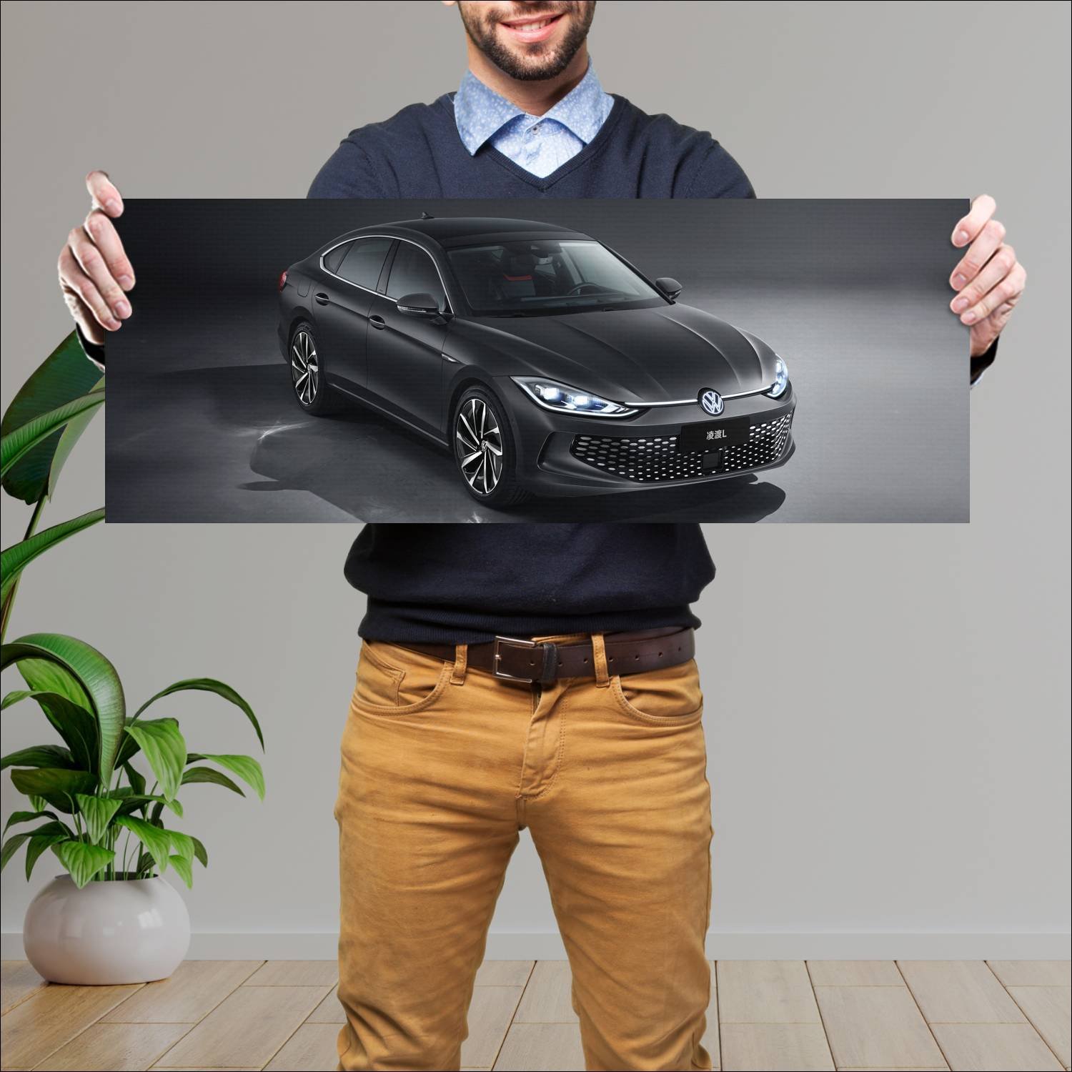 Cuadro grande 30x80cm 2022 volkswagen lamando l 10 993 Volkswagen