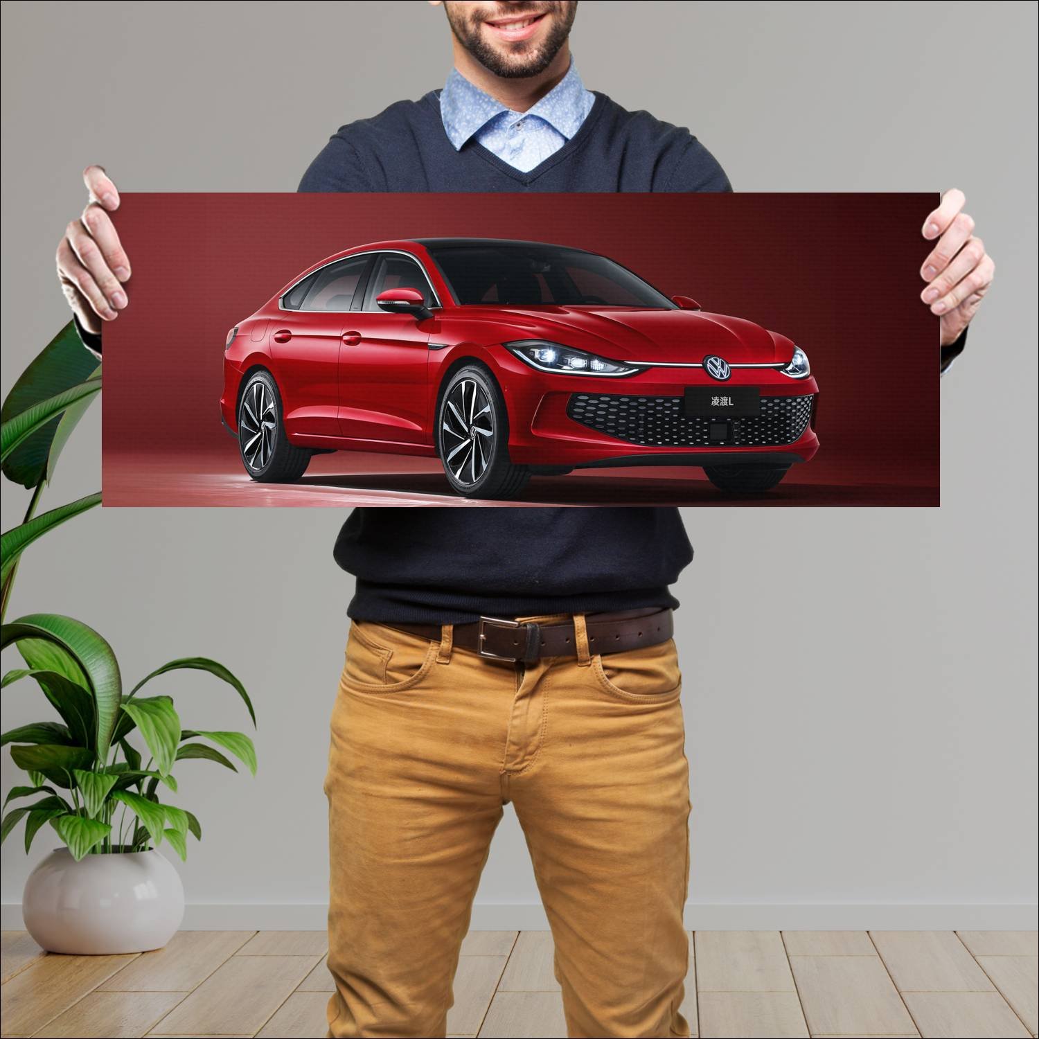 Cuadro grande 30x80cm 2022 volkswagen lamando l 10 994 Volkswagen