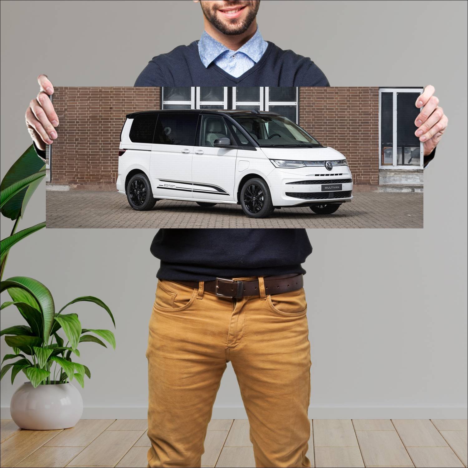 Cuadro grande 30x80cm 2022 volkswagen multivan ehy 996 Volkswagen