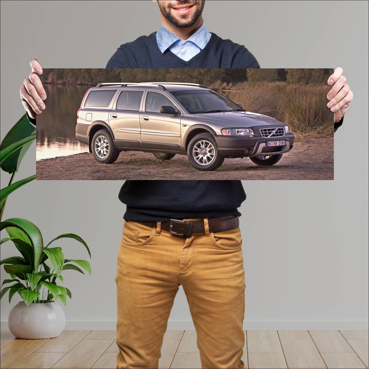 Cuadro grande 30x80cm 2004 volvo xc70 au auto 165 Volvo