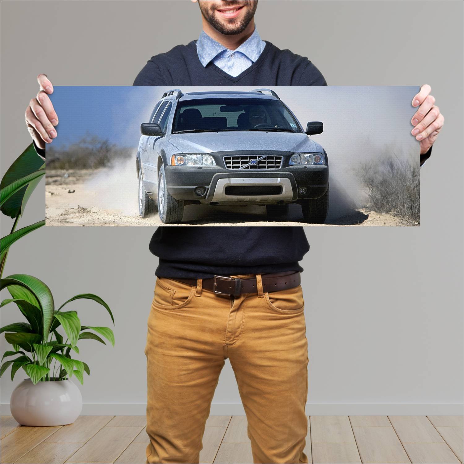 Cuadro grande 30x80cm 2004 volvo xc70 us auto 168 Volvo