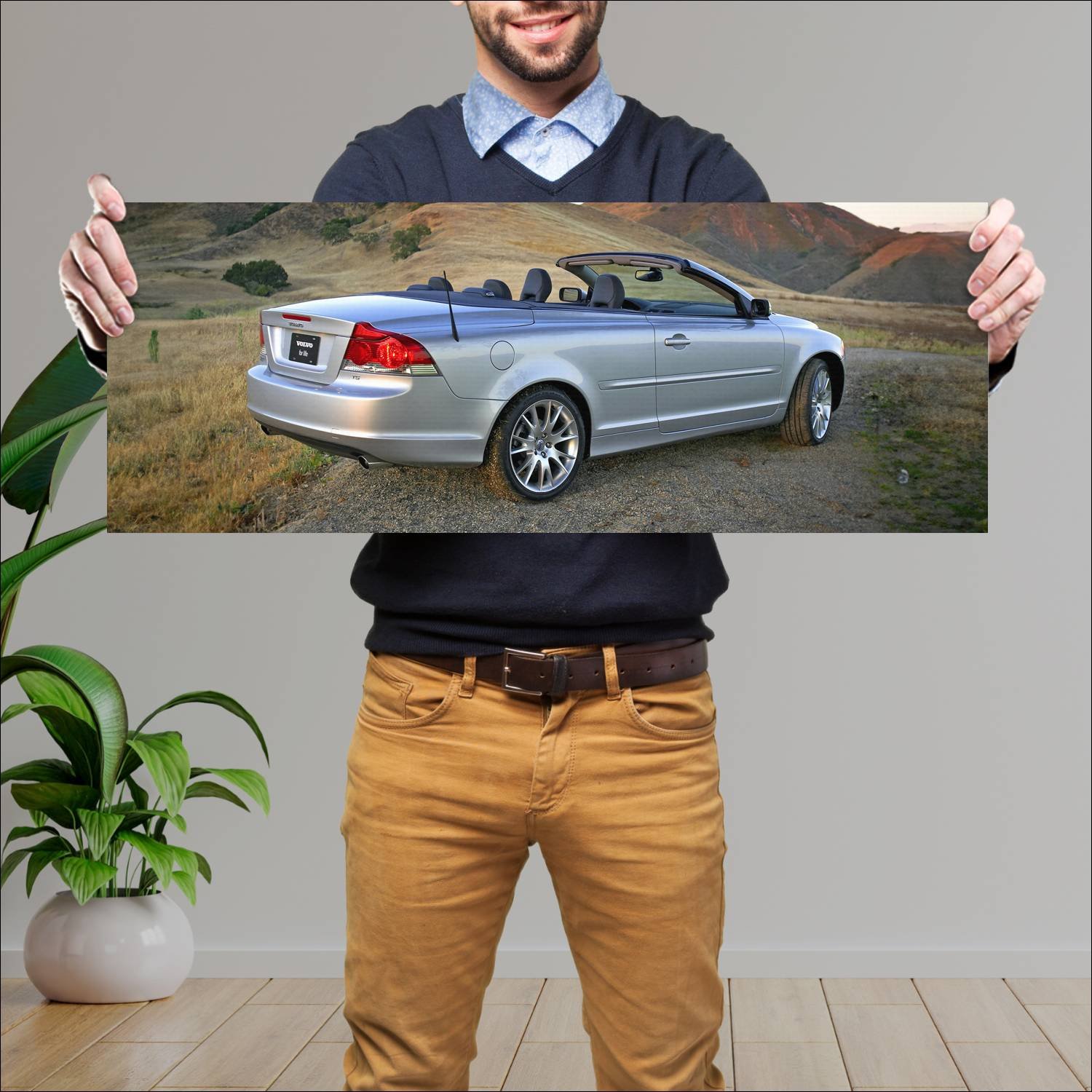 Cuadro grande 30x80cm 2005 volvo c70 us auto 174 Volvo