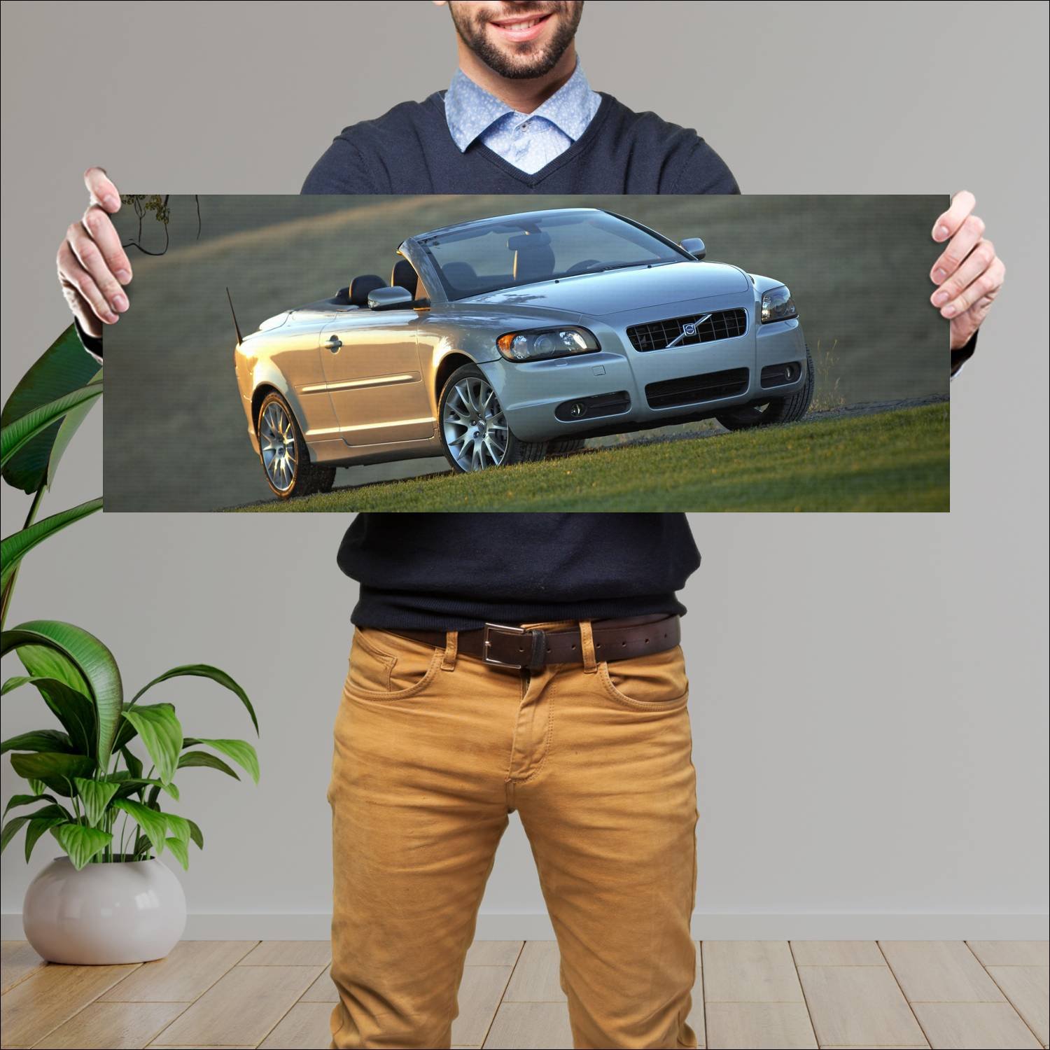 Cuadro grande 30x80cm 2005 volvo c70 us auto 175 Volvo