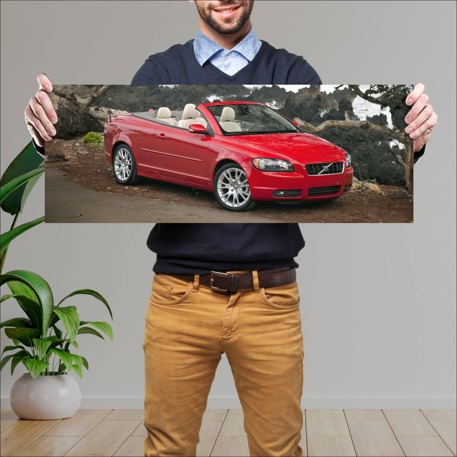 Cuadro grande 30x80cm 2005 volvo c70 us auto 176 Volvo