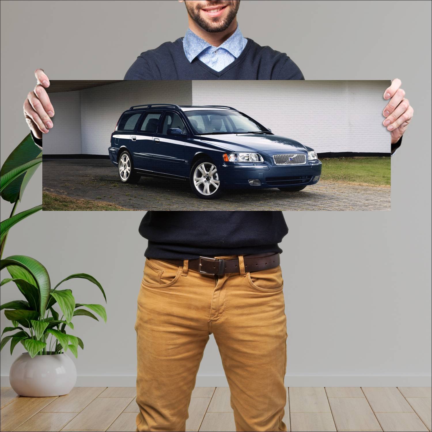 Cuadro grande 30x80cm 2005 volvo v70 auto 181 Volvo